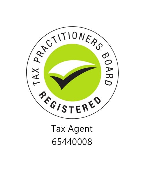 Tax Practitioners Board Registered Tax Agent logo, registration 65440008